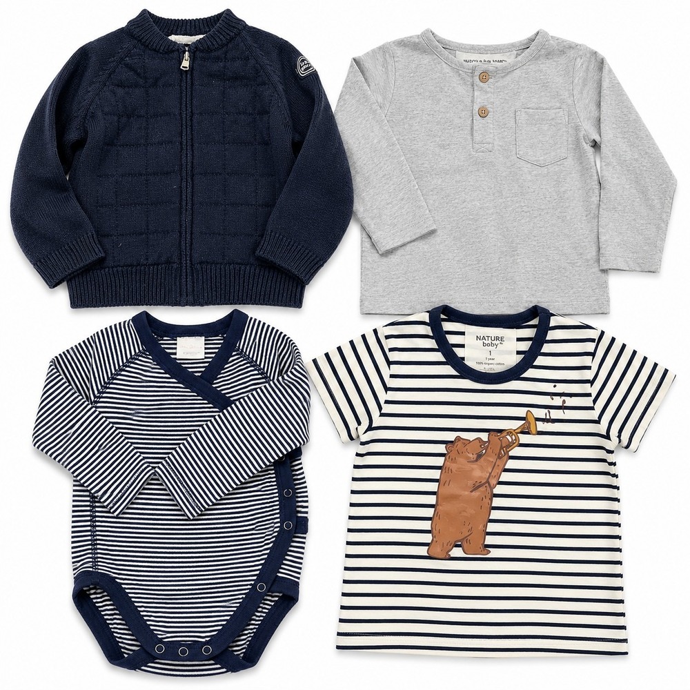 Baby Boy Clothes Bundle 12-24M Zara Hanna Andersson Nature Baby Organic Cotton